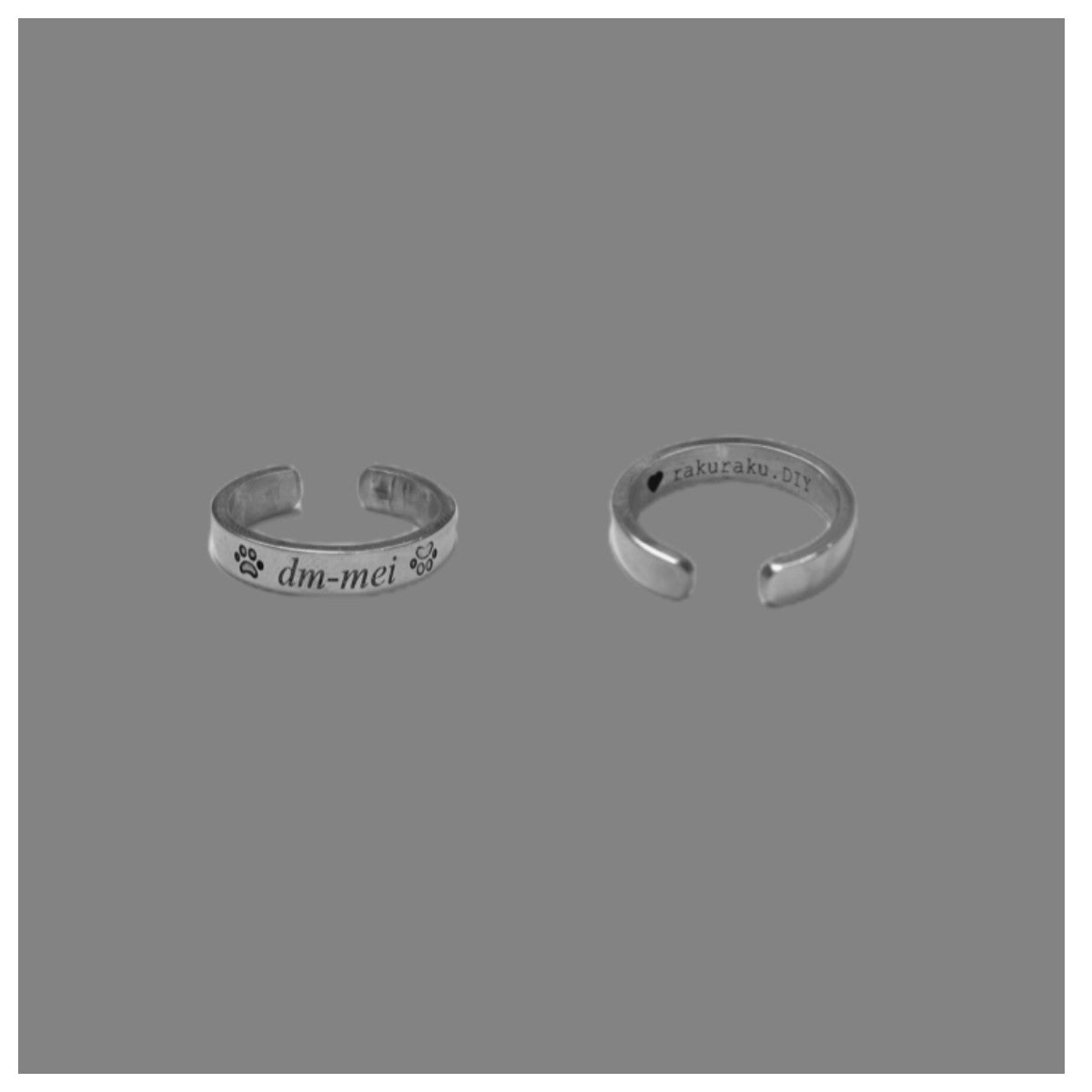 Customization Ring (made of 999 silver)